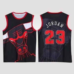 Michael Jordan #23 Retro Bulls Colors Basketball Jersey Large